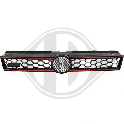 Kuva DIEDERICHS HD Tuning 2207840 Etusäleikkö Punainen, Musta VOLKSWAGEN: Polo V Hatchback