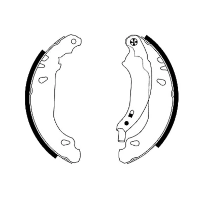 Kuva TEXTAR 91053800 Jarrukengät 180 32 Seisontajarrukahvalla PEUGEOT: 206 Hatchback, 206+ Hatchback