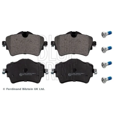 Kuva BLUE PRINT ADB114215 Jarrupalat Etuakseli Kulumisenilmaisemelle Ruuvisarjalla, Ruuveilla MINI: Hatchback, Clubman, BMW: 2 Active Tourer
