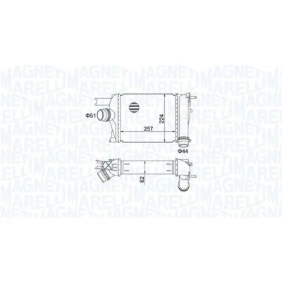 Kuva MAGNETI MARELLI 351319205170 Välijäähdytin DACIA: Duster SUV