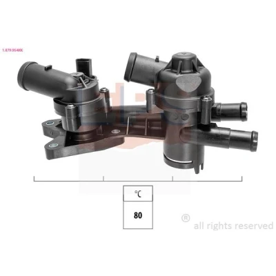Kuva EPS 1.879.954KK Termostaatti VOLKSWAGEN: Touran I, GOLF 6, Passat B7 Variant