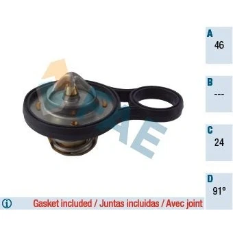 Kuva Termostaatti, jäähdytysneste CHRYSLER, JEEP, MINI OE 04495721, 04693117 AA, 04973117 AA
