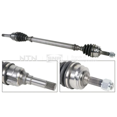 Kuva SNR DK66.002 Vetoakseli Etuakseli, oikea 884, 868 PEUGEOT: 207 SW, Hatchback, CITROËN: C3 I Hatchback