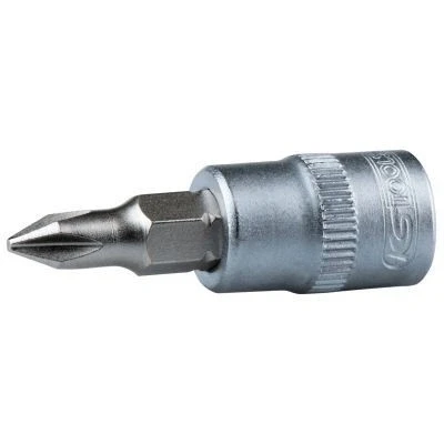 Kuva KS TOOLS 911.1482 Hylsyavain DIN3120, ISO1174 PH0 Kromi vanadium teräs Ristipää (PH) pyälletty