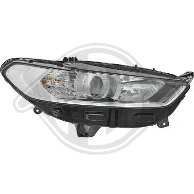 Kuva DIEDERICHS 1429180 Ajovaloumpio Oikea H15, H7 Huomiovalolla Valokorkeussäätimen moottorilla FORD: Mondeo 5 Kombi
