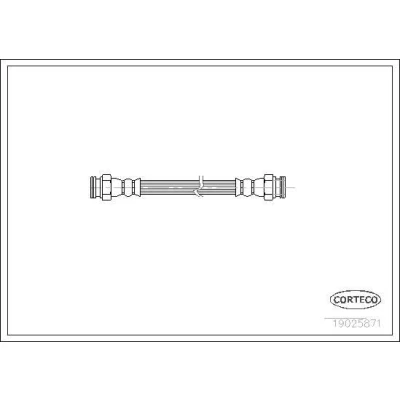 Kuva CORTECO 19025871 Jarruletku Taka akseli 280 M10X1 PEUGEOT: 406 Coupe, Sedan