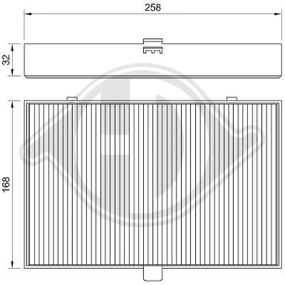 Kuva DIEDERICHS DCI0030 Raitisilmasuodatin Siitepölysuodin 260 180 40 Climate VOLVO: V70 I, 850 Farmari, Sedan