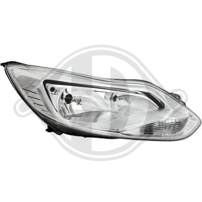 Kuva DIEDERICHS 1418980 Ajovaloumpio Oikea H7, H7/H1, H1 kromi Oikeanpuoleiselle liikenteelle Sähkömoottorilla FORD: FOCUS 3 Turnier,