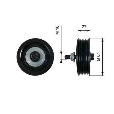 Kuva GATES T36602 Ohjainrulla FleetRunner Micro V Stretch Fit urilla TOYOTA: Yaris II Hatchback, I Hatchback