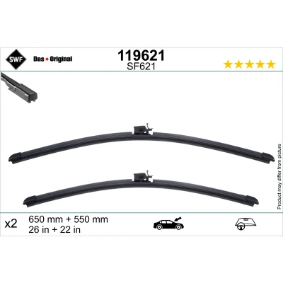 Kuva Pyyhkijänsulka Swf 119621 650, 550mm Edessä Spoilerilla Ohjaus vasemmalla MERCEDES BENZ: GLE, GLE Coupe
