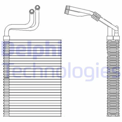 Kuva DELPHI TSP0525197 Ilmastoinnin Höyrystin ilman paisuntaventtiiliä