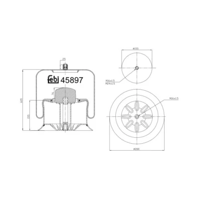 Kuva FEBI BILSTEIN 45897 Metallipalje, ilmajousitus
