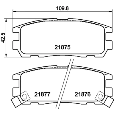 Kuva HELLA 8DB 355 016 621 Jarrupalat akustisella kulumavaroittimella OPEL: Frontera B SUV, A Sport SUV Cabriolet,