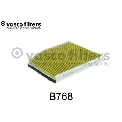 Kuva DAVID VASCO B768 Raitisilmasuodatin Aktiivihiilisuodatin polyfenolilla 232mm 286mm 30mm FORD: Transit Custom V362 Van, Mk7 Van