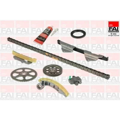 Kuva FAI AutoParts TCK162 Jakoketjusarja Tiivisteillä, Hammaspyörillä Yksinkertainen, Niittiketju HONDA: CR V 3, 2, FR