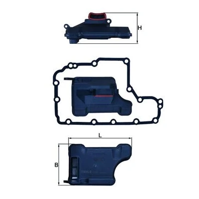 Kuva MAHLE ORIGINAL HX 157D Hydrauliikkasuodatin, Automaattivaihteisto Tiivisteillä