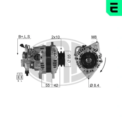 Kuva Laturi HYUNDAI, MITSUBISHI OE 37300 42354, 42355, 42356