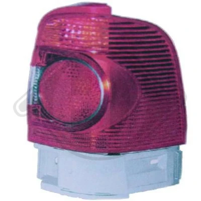 Kuva DIEDERICHS 2290291 Takavalot Vasen Uloin osa P21W, P21/5W 12V punainen, Lasinkirkas polttimoilla Lampun kannalla VW: Sharan I (7M8, 7M9