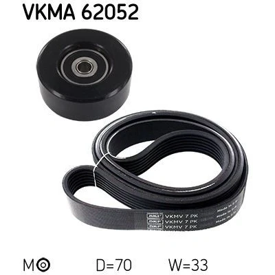 Kuva SKF VKMA 62052 Moniurahihnasarja NISSAN: Qashqai / Qashqai+2 I