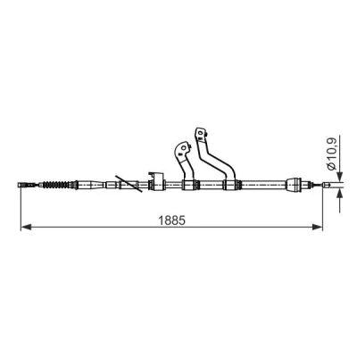 Kuva BOSCH 1 987 482 573 Käsijarruvaijeri 1885