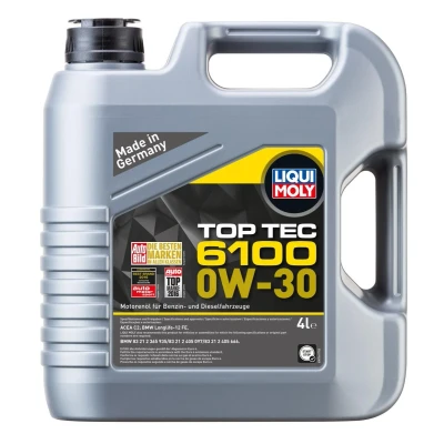 Kuva Liqui Moly Top Tec 6100 0W 30 4l Moottoriöljy 20778 BMW: 5 Sedan, Touring, 1 Hatchback, TOYOTA: Avensis III Farmari, Yaris Hatchback