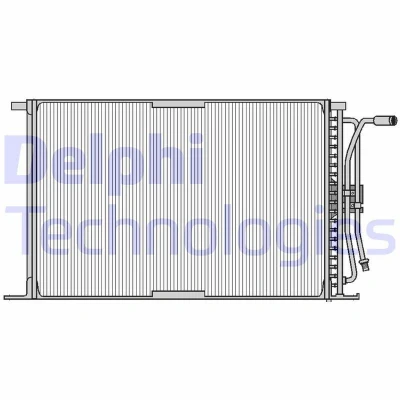 Kuva DELPHI TSP0225026 Ilmastoinnin Lauhdutin ilman vedenerotinta 14 498