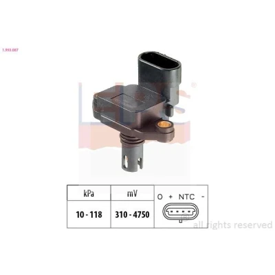 Kuva EPS 1.993.087 Paineilma Anturi, Korkeus Made in Italy OE Equivalent