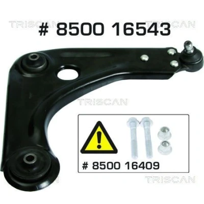Kuva TRISCAN 8500 16543 Alatukivarsi Alapallo /pallonivelellä, Kumilaakerilla Poikittaistukivarsi FORD: KA Hatchback