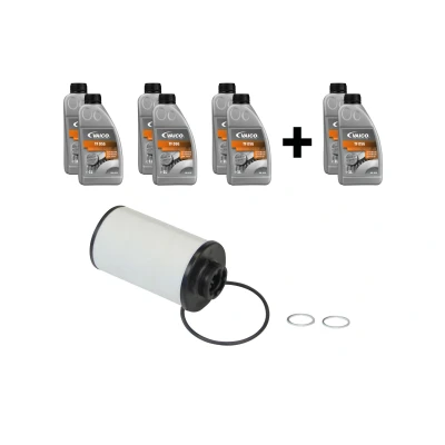 Kuva VAICO V10 3025 XXL Tarvikesarja, Öljynvaihto Automaattivaihteisto Tiivisteillä Tiivisterenkaalla, öljymäärä öljyhuuhtelulle EXPERT KITS +