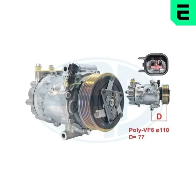 Kuva Kompressori, ilmastointilaite CITROËN, FORD, PEUGEOT OE 16 071 420 80, 1735914, 96 765 526 80