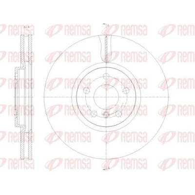 Kuva REMSA Jarrulevy MINI: Hatchback Etuakseli 335, 335mm 30mm 5 112mm Tuuletettu 61789.10 Jarrulevyt