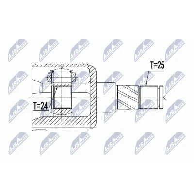 Kuva Nivelsarja, vetoakseli, Etuakseli, vasen Opel mokka / X, Vauxhall X OE 16 03 043, 95908479
