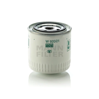 Kuva MANN FILTER W 920/21 Öljynsuodatin 3/4 16 UNF yhdellä peruutuksenestoventtiilillä Ruuvattava suodatin LADA: 1200 1500 StW, Niva, 1600 Sedan