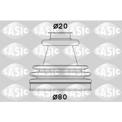 Kuva SASIC 2933773 Paljekumisarja, Vetoakseli Pyörän puoli PEUGEOT: 306 Hatchback, 106 I Hatchback
