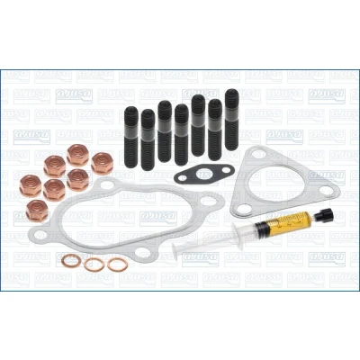 Kuva AJUSA JTC11310 Asennussarja Turboahdin with studs, syringe oil Tiivisteillä asennusohjeella