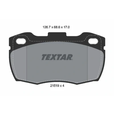 Kuva TEXTAR 2151902 Jarrupalat Ei kulumisenilmaisimelle LAND ROVER: Defender SUV