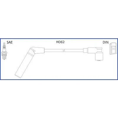 Kuva HITACHI 134478 Sytytysjohto HYUNDAI: ACCENT 2, Getz, Atos, KIA: Picanto I