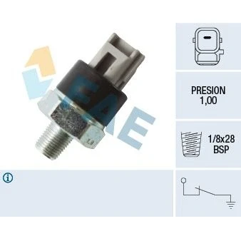 Kuva FAE 12545 Öljynpaineanturi 1/8&#039;&#039;x28h BSP 1,0