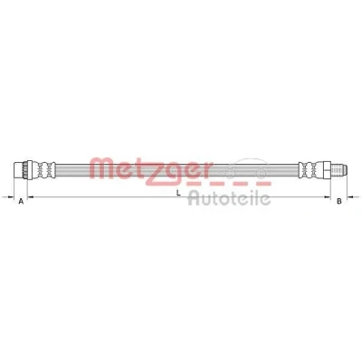 Kuva METZGER 4110991 Jarruletku 447 RENAULT: MEGANE 2 Stufenheck, GRAND SCENIC 2, Kombi