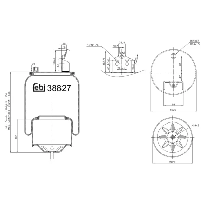 Kuva FEBI BILSTEIN 38827 Metallipalje, ilmajousitus VOLVO: FM 9