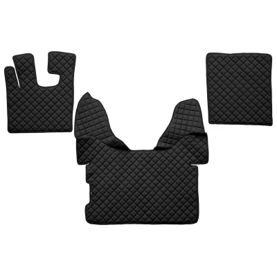 Kuva F CORE FL09 BLACK Lattiamattosetti Tekonahka Edessä 3 Musta