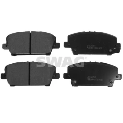 Kuva SWAG 85 91 6802 Jarrupalat Etuakseli akustisella kulumavaroittimella HONDA: CIVIC 8 Hatchback,