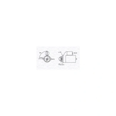 Kuva MAGNETI MARELLI 063721473010 Starttimoottori 12 2 11 BMW: 3 Sedan, Touring, 5 Touring