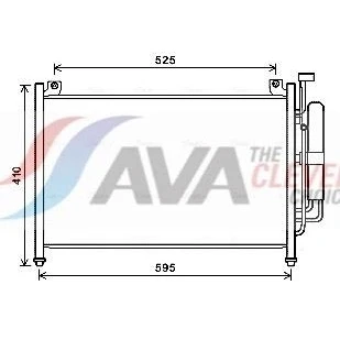 Kuva PRASCO MZA5236D Ilmastoinnin Lauhdutin Vedenerottimella 12,8 9,7 Alumiini 615 R 134a
