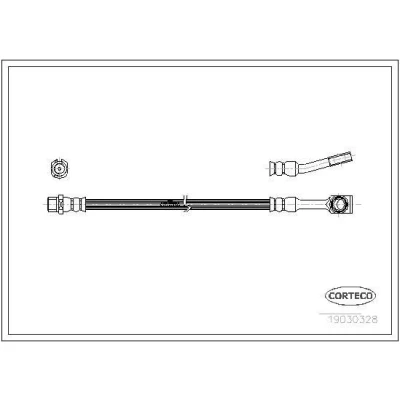 Kuva CORTECO 19030328 Jarruletku Etuakseli 298 OPEL: Corsa C Hatchback