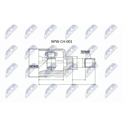 Kuva NTY NPW CH 001 Vetonivel Etuakseli, vasen CHRYSLER: VOYAGER 4