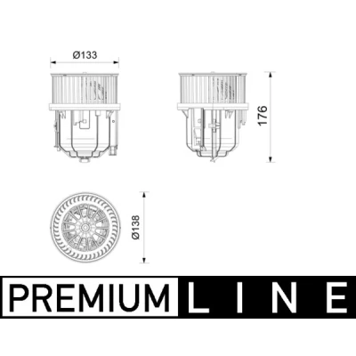 Kuva Sisäilmapuhallin MAHLE ORIGINAL AB 416 000P