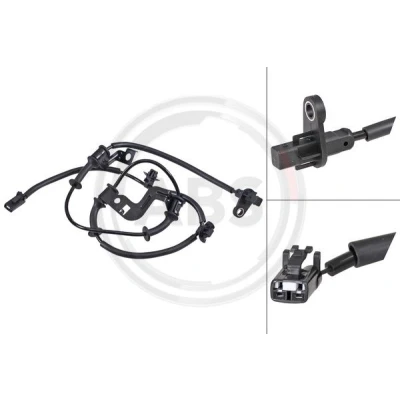 Kuva A.B.S. 31866 ABS Anturi aktiivisensori 1050 Musta KIA: cee‘d II Sportswagon, Hatchback, HYUNDAI: i30 Hatchback