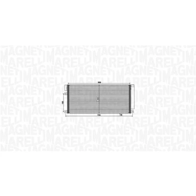 Kuva MAGNETI MARELLI 350203806000 Ilmastoinnin Lauhdutin Vedenerottimella 669x308x16 308 669 16 OPEL: Mokka / X
