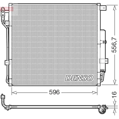 Kuva Lauhdutin, ilmastointilaite DENSO DCN14004